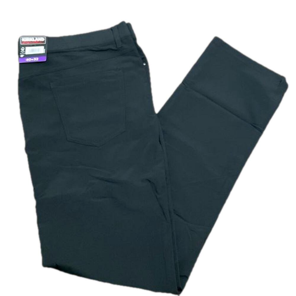 Kirkland Signature Men's Performance Golf Stretch Black Pant Size 40 X 32 NWT